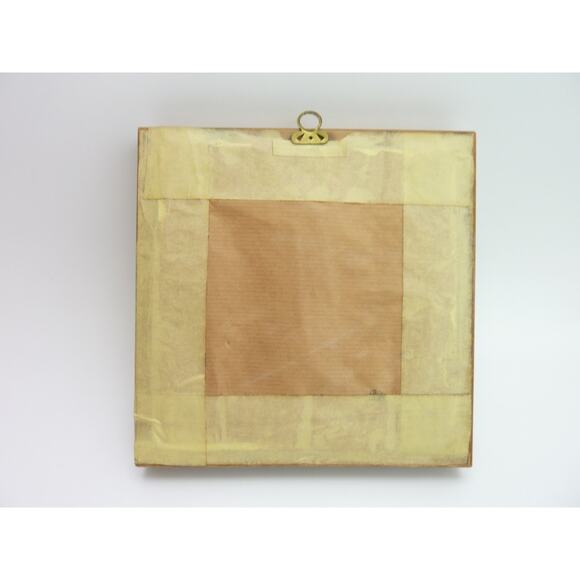 Vintage Framed Girl in Gape Field Print Winery Decor - Picture 5 of 7